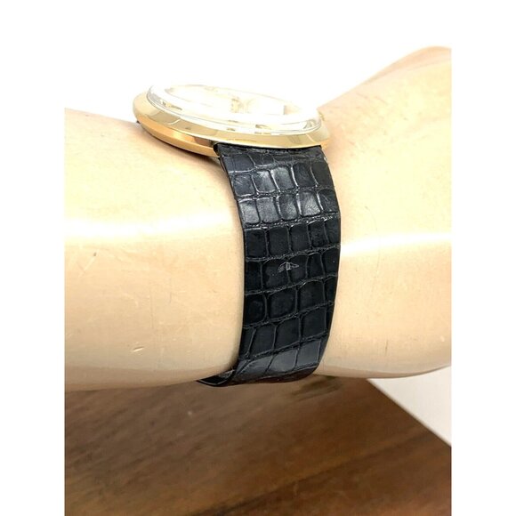 Rolex Men's Watch 9996 Vintage Swiss Mechanical 18k Gold Case Silver Dial 36mm - Picture 11 of 13